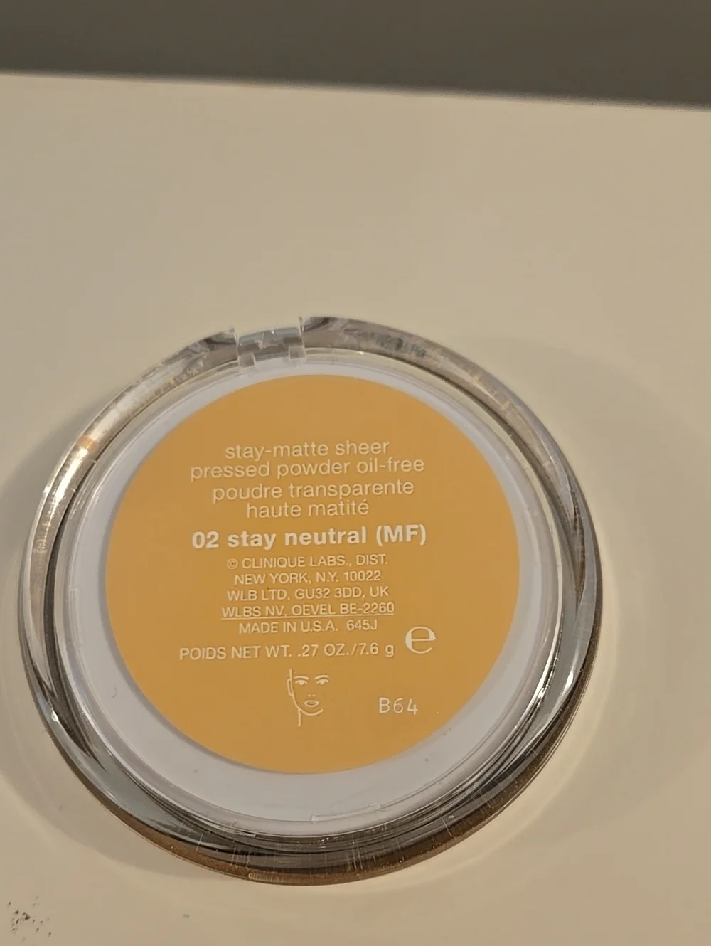 Clinique Stay-Matte Sheer Pressed Powder - 02 Stay Neutral